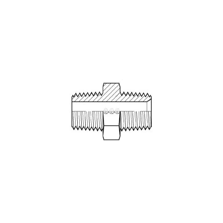 Adaptall MALE BSPT X MALE NPT NIPPLE 2 in 2 in 9008-32-32