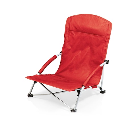 Picnic Time Family Of Brands Tranquility Beach Chair with Carry Bag, Red 792-00-100-000-0