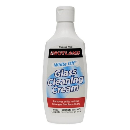 Rutland White Off Glass Cleaning Cream, Paste, Off-White/Tan, Slight Alcohol, 8 fl-oz, Bottle 565