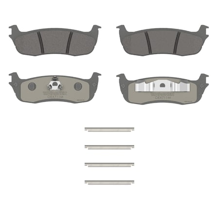 Wagner Brake OEX Rear Disc Brake Pad Set Premium Semi - Met,  OEX711M