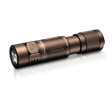 Fenix Lighting Fenix E05R: Compact Keychain Flashlight, Lithium Ion, 400lm, Brown E05R Brown