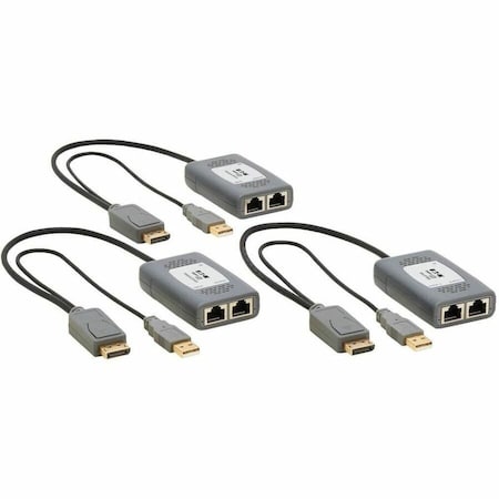 Eaton EATON Tripp Lite Series 2-Port DisplayPort over Cat6 Extender Kit, Pigtail Transmitter/2x B127U-002-PDPD2