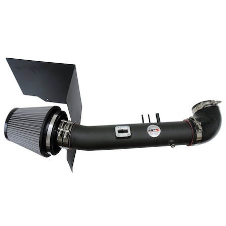 Hps Performance Air Intake Kit with Heat Shield, Black,  827-523WB