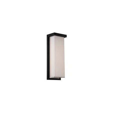 Modern Forms 14 in Origami LED Outdoor Wall Sconce, Black WS-W1414-BK