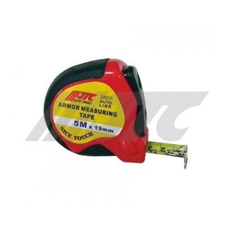 Jtc Auto Tools 5m measuring tape, 16ft, 19mm width, soft rubber grip 3507