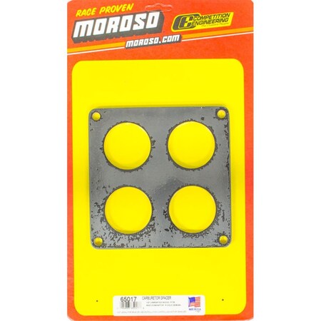 Moroso 65017 0.5 in. 4-Hole Wood Carburetor Spacer for Holley Dominator Carburetors MOR65017