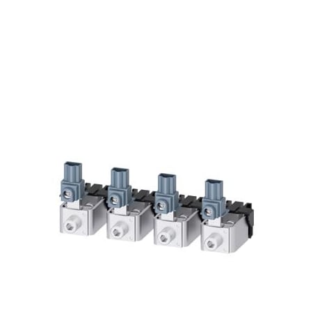 Siemens box terminal TS1.4 4 units 4 AWG350 kcmil with aux. conductor voltage tap 3VA9234-0JH12