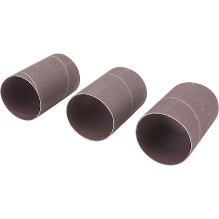 Grizzly 3" Dia. x 4-1/2" A/O Hard Sanding Sleeve, 120 Grit, 3PK H5458