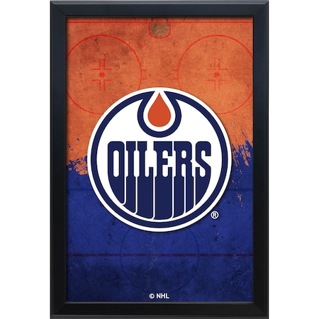 Holland Bar Stool Co Edmonton Oilers 15.75 in. x 23.5 in. LED Snap Frame Lightbox by Company LBSnap