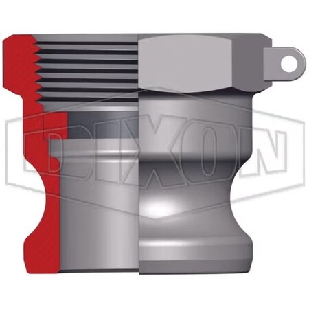 Dixon Boss-Lock Type A Cam and Groove Adapter, 6 in, Male Adapter x FNPT, Ductile Iron 600-A-PM