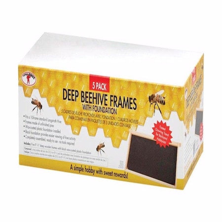 Little Giant DEEP HIVE FRAMES, 5PK DFRBLACK