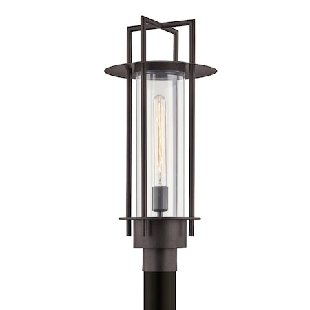 Troy Lighting Carroll Park 1 Light Post 10.5 In. Textured Bronze P6815-TBZ