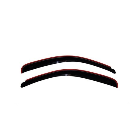 Ventshade Rainguards, Aerodynamic Design, In-Channel, Smoke, Acrylic, Set Of 2 192755