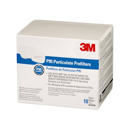 3M 5P71P5-C Tekk Protection Replacement P95 Particulate Filter, 10-Pack 81401