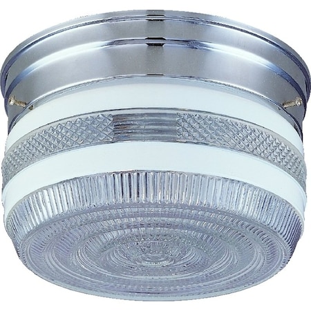 Boston Harbor Two Light Ceiling Fixture, 120 V, 60 W, 2-Lamp, A19 or CFL Lamp, Chrome Fixture F14CH02-80023L