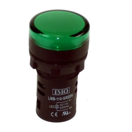 Imo Automation LED Pilot Light 24V AC/DC Green, IP65 LMB-24-GREEN