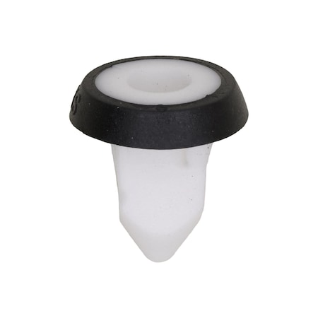 Auveco Screw Grommet with Black Rubber Sealer White Nylon, 15PK 21987