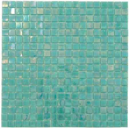 Apollo Tile Skosh 11.6inx11.6in Glossy Dark Ocean Green Glass Mosaic Wall and Floor Tile 18.69 sqft/case, 20PK APLNB88GN434A