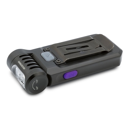 Fenix Lighting Fenix SW05R-UV: Clip-On Flashlight, LED, UV Light, Lithium Ion, 150lm, Black SW05R-UV (Black)