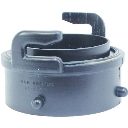 Us Hardware Hose Adapter, 3 in ID, Male x Male, Plastic, White RV-332B