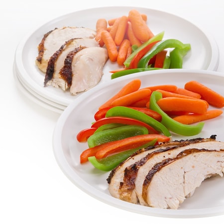 Progress Int RANGES COOKTOPS MICROWAVES RV Microwave Plates Round White High Heat Polypropylene Dishwasher Sa PS-50W