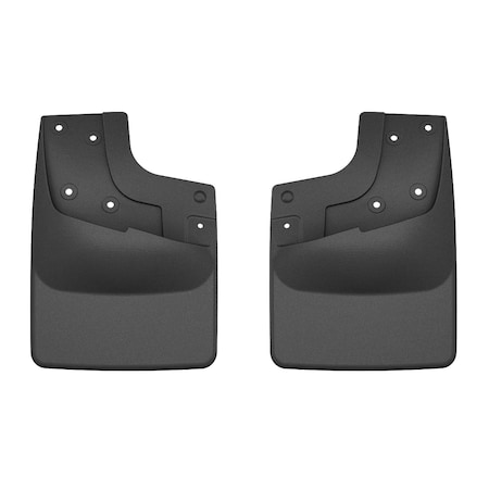 Weathertech Black  No Drill MudFlaps, 2024 - 2025 Ford  Ranger Raptor 120187