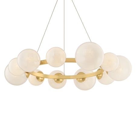 Hudson Valley Lighting Pacama 11 Light Chandelier in Aged Brass Finish 5540-AGB