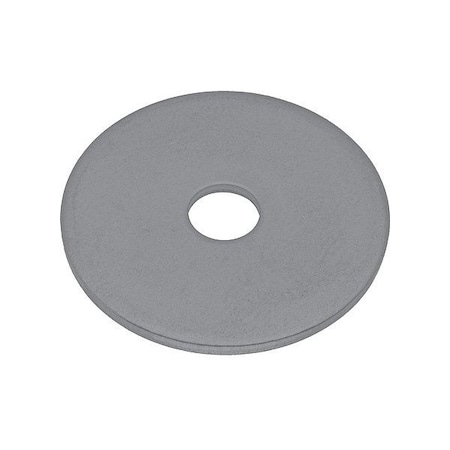 Zoro Select Flat Washer, For Screw Size 1/4 in , PVC Not Applicable Finish, 25 PK WAS14EW1.5PVC
