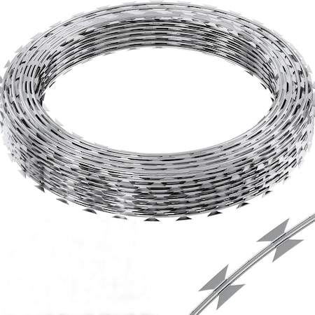 Wrightmaster 328 ft. High-Tensile Galvanized Steel Barbed Wire Fencing with Non-Rusting Wire Razor ZR-5175P413162