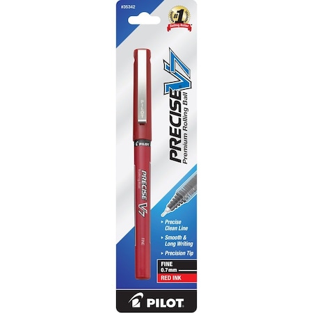 Pilot Precise V7 Roller Ball Pen .7mm Red 35342