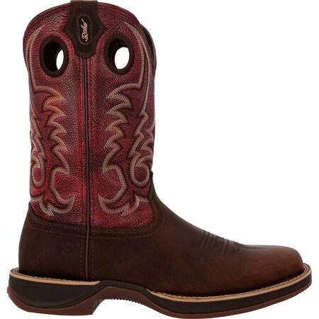 Durango Rebel Ultra-Lite Western Boot, Coffee And Sangria Red, Size 8 DDB0516