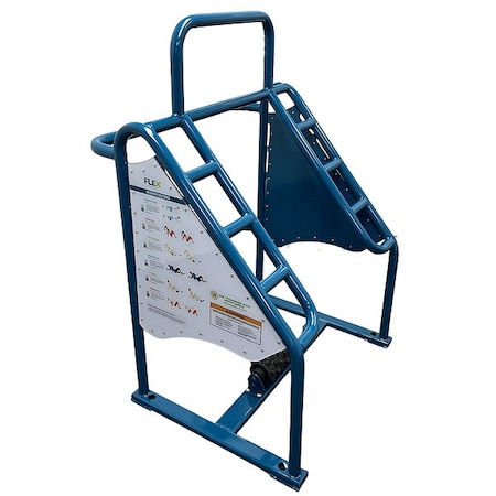Outdoor-Fit Stretching Machine, Blue, Powder Coated OF-100-07