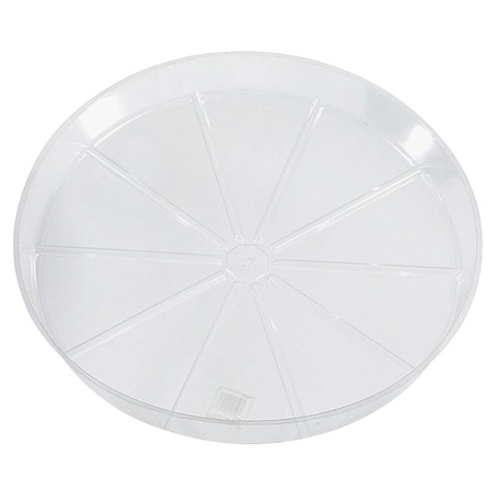 Gardeners Blue Ribbon VS6VUS Planter Saucer, 6 in Dia, Vinyl, Clear VS6