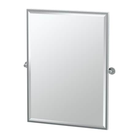 Gatco Channel 32.5" Framed Rectangle Mirror, Chrome 4689FS