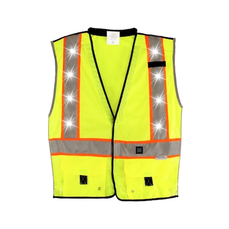 Stop-Lite Class 2 LED Vest- Yellow XL VE-22A52