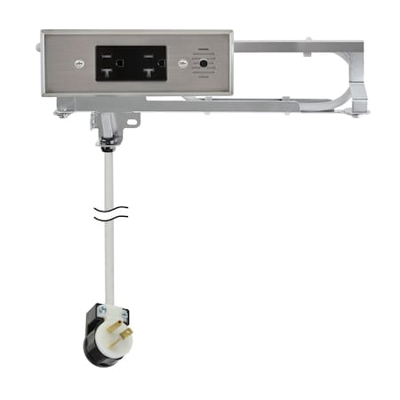 Docking Drawer Electrical Outlet 2 AC Stainless 20 Amps for Drawers 2012-160S