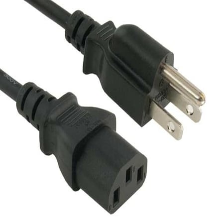 Sanoxy 2 PACK 2ft 18 AWG Universal Power Cord IEC320 C13 to NEMA 5-15P SNX-CBL-LDR-PW101-1212