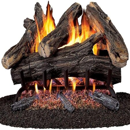 Procom Heating Heating Vented Natural Gas Log Set With Remote Control Kit, 24 in, 55,000 BTU WAN24N-2-RO