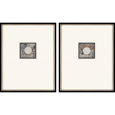 Homeroots Set Of Two Angelic Intaglio Black Framed Print Wall Art, 2PK 526069