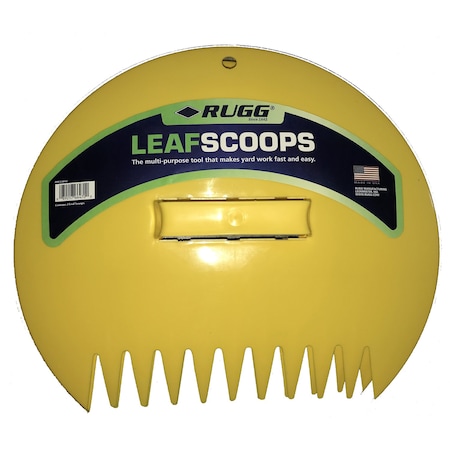 Rugg 12.25 in. 11 Tine Poly Leaf Scoop PPLS1012