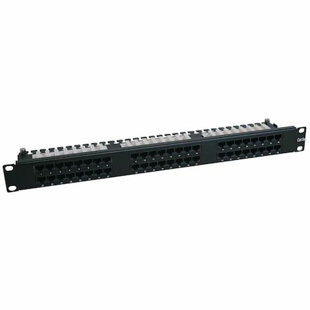 Eaton Tripp Lite Series 48-Port 1U Rack-Mount Cat6/Cat5 High Density 110 Patch Panel, 568B, RJ45 N252-048-1U