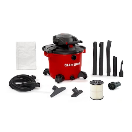 Craftsman 16 Gallon 6.5 Peak HP Wet/Dry Vacuum with Detachable Blower and Attachments CMXEVBE17607