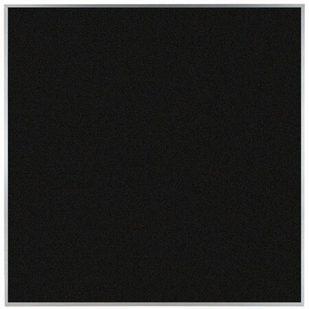 Aarco VIC Cork Bulletin Board w/ a Clear Satin Anodized Aluminum Frame, Black Olive 48''Hx48''W DW4848209