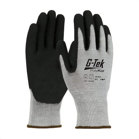 G-Tek Cut Level A5 , Double Dipped , Nitrile , MicroSurface , L 16-655/L