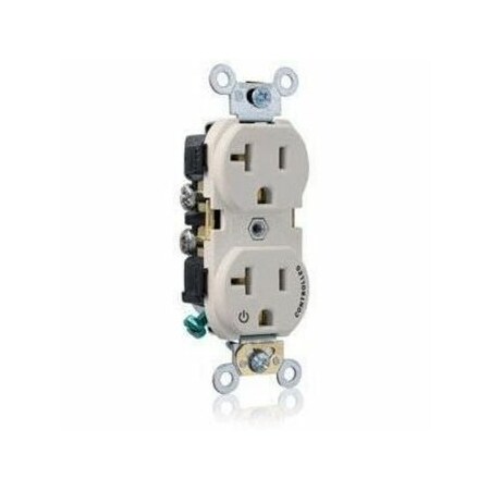 Leviton Dup 20A 125V 1MCtrl Self-Gr LtAl CR020-1PT