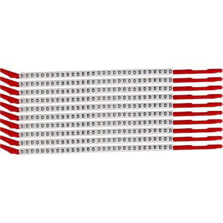 Brady ClipSleeve Wire Markers Size 10 Nylon 16 AWG - 14 AWG, D Pack of 300 Each, 300PK SCN10-D