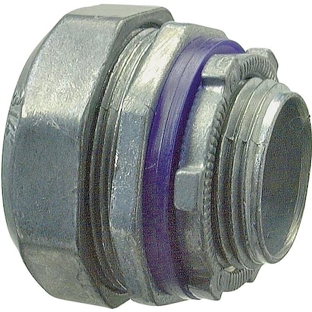 Halex Conduit Fitting Connector, 1/2 in, Liquid-Tight, Die Cast Zinc 16205B