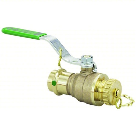 Viega Manual 2-Way Ball Valve, Press, Bronze 79876