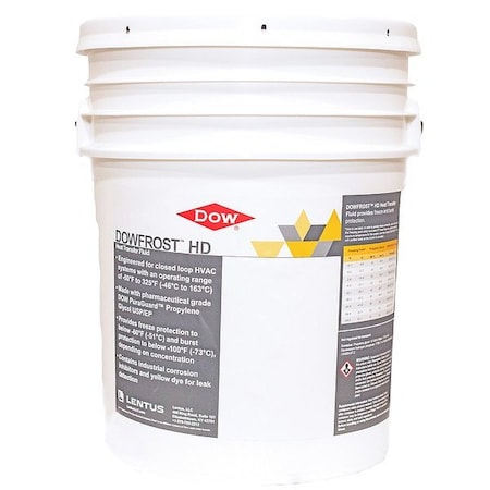 Dowfrost Heat Transfer Fluid, 5 gal, Pail 9992122