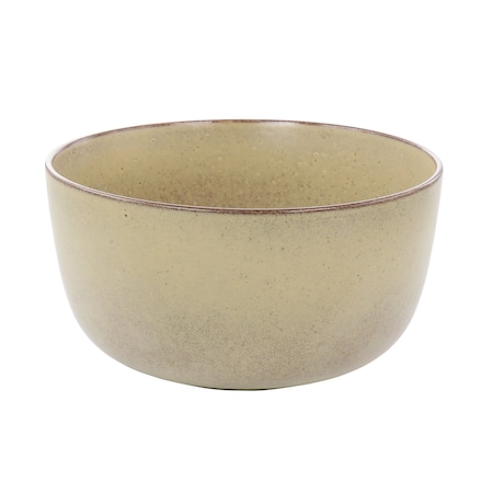 Our Table Landon 9.2 Inch Stoneware Round High Serving Bowl in Toast 133155.01